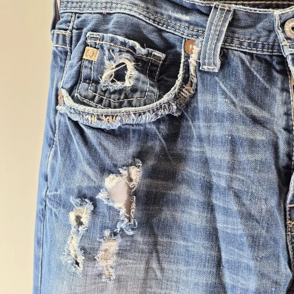 Vintage Buckle Big Star Voyager Men’s Jeans Y2K Grunge Distressed Relaxed 34x31